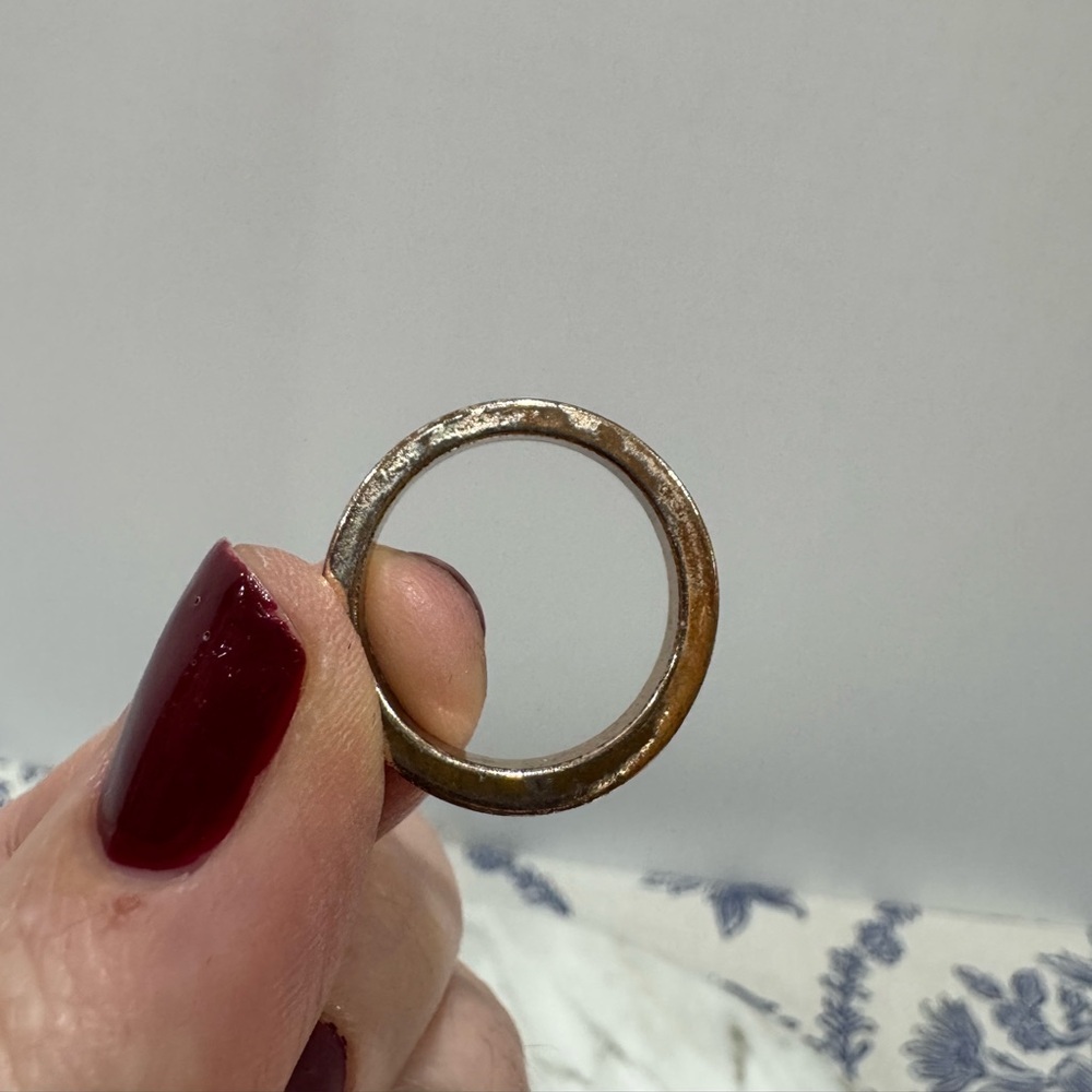 Gold tone and rose gold tone and rhinestone Stacking Ring Set - Picture 7 of 12